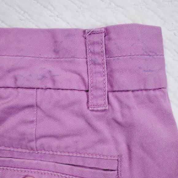 J.Crew Womens Classic Preppy Lilac/Lavender Purple Cuffed Chino Relaxed Short 6 - Picture 8 of 9